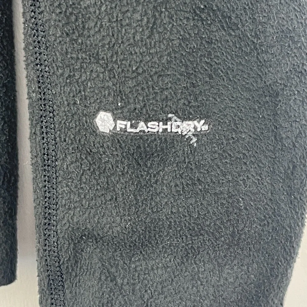 The North Face Flashdry Mens M Performance 1/2‎ Zip Pullover Fleece Black